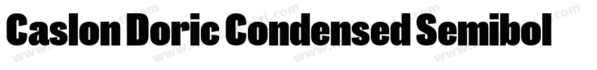 Caslon Doric Condensed Semibold Ita字体转换